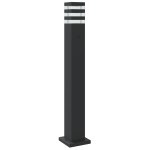 vidaXL Lămpi podea exterior cu senzor, 3 buc., negru, 80 cm, aluminiu vidaXL Lămpi podea exterior cu senzor, 3 buc., negru, 80 cm, aluminiu