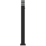vidaXL Lampă exterioară de podea cu senzor, negru, 110 cm, aluminiu