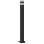 vidaXL Lampă exterioară de podea cu senzor, negru, 110 cm, aluminiu