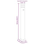 vidaXL Lampă exterioară de podea cu senzor, negru, 110 cm, aluminiu