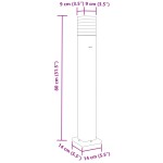 vidaXL Lămpi exterioare de podea cu priză, 3 buc. negru 80 cm aluminiu vidaXL Lămpi exterioare de podea cu priză, 3 buc. negru 80 cm aluminiu