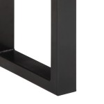 vidaXL Bancă, 160 cm, lemn masiv de mango nefinisat și oțel