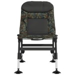 vidaXL Scaun de pescuit cu picioare reglabile pliabil camuflaj vidaXL Scaun de pescuit cu picioare reglabile pliabil camuflaj