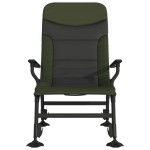 vidaXL Scaun de pescuit cu cotieră, pliabil, verde vidaXL Scaun de pescuit cu cotieră, pliabil, verde