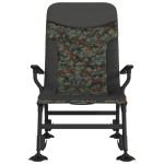 vidaXL Scaun de pescuit cu cotieră, pliabil, camuflaj