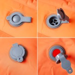 vidaXL Saltea camping auto-gonflabilă cu perne, 2 persoane, portocaliu vidaXL Saltea camping auto-gonflabilă cu perne, 2 persoane, portocaliu