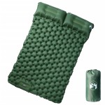 vidaXL Saltea de camping auto-gonflabilă, cu perne, 2 persoane, verde vidaXL Saltea de camping auto-gonflabilă, cu perne, 2 persoane, verde