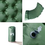 vidaXL Saltea de camping auto-gonflabilă, cu perne, 2 persoane, verde vidaXL Saltea de camping auto-gonflabilă, cu perne, 2 persoane, verde