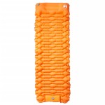 vidaXL Saltea camping auto-gonflabilă cu pernă, 1 persoană, portocaliu vidaXL Saltea camping auto-gonflabilă cu pernă, 1 persoană, portocaliu