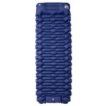 vidaXL Saltea de camping auto-gonflabilă cu pernă 1 persoană bleumarin vidaXL Saltea de camping auto-gonflabilă cu pernă 1 persoană bleumarin