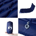 vidaXL Saltea de camping auto-gonflabilă cu pernă 1 persoană bleumarin vidaXL Saltea de camping auto-gonflabilă cu pernă 1 persoană bleumarin