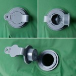 vidaXL Saltea de camping gonflabilă, cu pernă, 1 persoană, verde