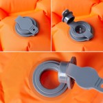 vidaXL Saltea gonflabilă de camping, 1 persoană portocaliu 190x58x6 cm vidaXL Saltea gonflabilă de camping, 1 persoană portocaliu 190x58x6 cm