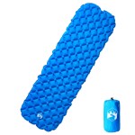 vidaXL Saltea gonflabilă de camping, 1 persoană, albastru, 190x58x6 cm vidaXL Saltea gonflabilă de camping, 1 persoană, albastru, 190x58x6 cm