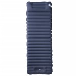 vidaXL Saltea de camping auto-gonflabilă, cu pernă, 1 persoană, gri