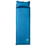 vidaXL Saltea de camping gonflabilă cu pernă, 1 persoană, turcoaz vidaXL Saltea de camping gonflabilă cu pernă, 1 persoană, turcoaz