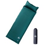 vidaXL Saltea camping auto-gonflabilă, cu pernă, 1 persoană, verde vidaXL Saltea camping auto-gonflabilă, cu pernă, 1 persoană, verde
