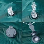 vidaXL Saltea camping auto-gonflabilă, cu pernă, 1 persoană, verde vidaXL Saltea camping auto-gonflabilă, cu pernă, 1 persoană, verde