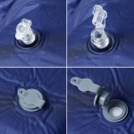vidaXL Saltea de camping auto-gonflabilă cu pernă 1 persoană bleumarin vidaXL Saltea de camping auto-gonflabilă cu pernă 1 persoană bleumarin