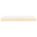 vidaXL Saltea de pat cu arcuri, crem, 120x190x20 cm, textil vidaXL Saltea de pat cu arcuri, crem, 120x190x20 cm, textil