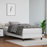 vidaXL Saltea de pat cu arcuri, alb, 120x190x20 cm, piele ecologică vidaXL Saltea de pat cu arcuri, alb, 120x190x20 cm, piele ecologică