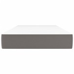 vidaXL Saltea de pat cu arcuri, gri, 120x190x20 cm, piele ecologică vidaXL Saltea de pat cu arcuri, gri, 120x190x20 cm, piele ecologică