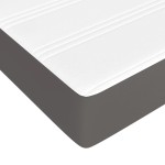 vidaXL Saltea de pat cu arcuri, gri, 120x190x20 cm, piele ecologică vidaXL Saltea de pat cu arcuri, gri, 120x190x20 cm, piele ecologică