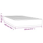 vidaXL Saltea de pat cu arcuri, gri, 120x190x20 cm, piele ecologică vidaXL Saltea de pat cu arcuri, gri, 120x190x20 cm, piele ecologică