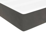 vidaXL Saltea de pat cu arcuri, gri închis, 120x190x20 cm, textil vidaXL Saltea de pat cu arcuri, gri închis, 120x190x20 cm, textil