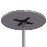 vidaXL Masă bar exterior înălțime reglabilă Ø59,5x70/109,5 cm aluminiu vidaXL Masă bar exterior înălțime reglabilă Ø59,5x70/109,5 cm aluminiu