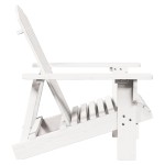 vidaXL Scaun Adirondack, alb, 69x85x90,5 cm, lemn masiv de brad