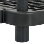 vidaXL Raft depozitare cu 5 polițe, negru, 93,5x45,5x194,5 cm, PP vidaXL Raft depozitare cu 5 polițe, negru, 93,5x45,5x194,5 cm, PP