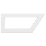 vidaXL Suporturi de rafturi pentru lavoar 2 buc., alb, oțel, trapez vidaXL Suporturi de rafturi pentru lavoar 2 buc., alb, oțel, trapez