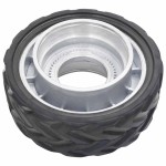 vidaXL Roată de manevră jockey, Ø19,5x10 cm, aluminiu și cauciuc vidaXL Roată de manevră jockey, Ø19,5x10 cm, aluminiu și cauciuc