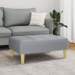 vidaXL Taburet, gri deschis, 77x55x31 cm, material textil vidaXL Taburet, gri deschis, 77x55x31 cm, material textil