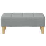 vidaXL Taburet, gri deschis, 77x55x31 cm, material textil vidaXL Taburet, gri deschis, 77x55x31 cm, material textil