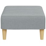 vidaXL Taburet, gri deschis, 77x55x31 cm, material textil vidaXL Taburet, gri deschis, 77x55x31 cm, material textil