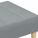 vidaXL Taburet, gri deschis, 77x55x31 cm, material textil vidaXL Taburet, gri deschis, 77x55x31 cm, material textil