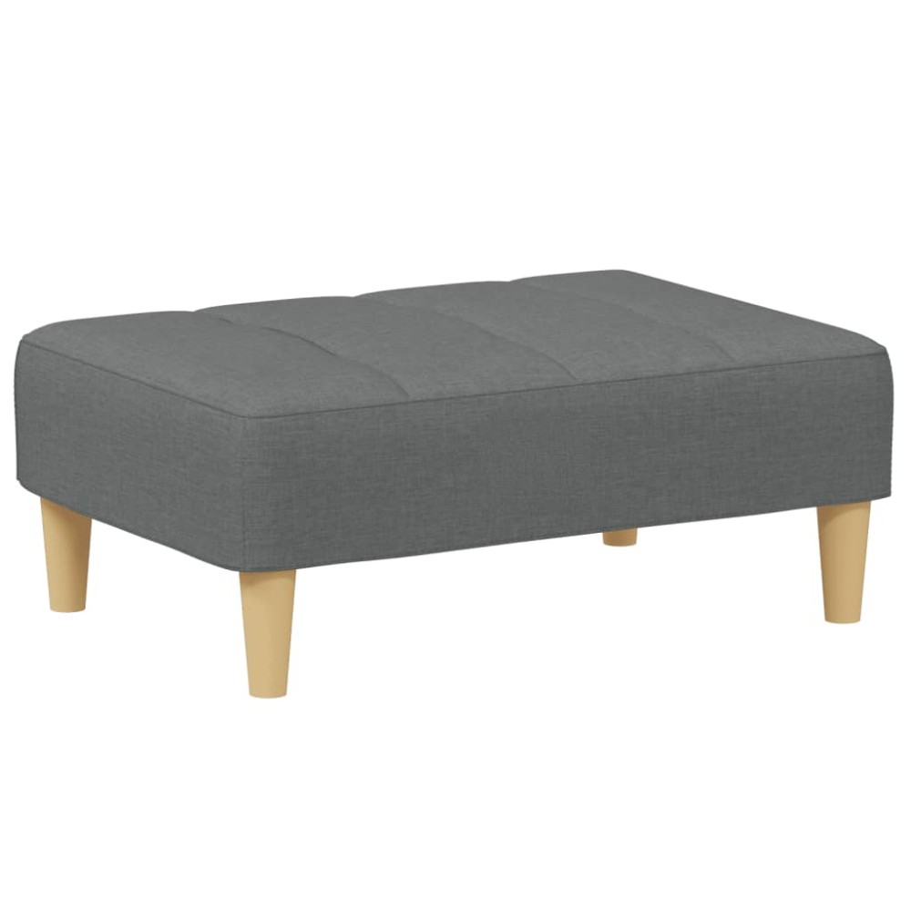vidaXL Taburet, gri închis, 77x55x31 cm, material textil