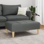 vidaXL Taburet, gri închis, 77x55x31 cm, material textil vidaXL Taburet, gri închis, 77x55x31 cm, material textil