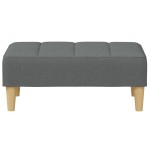 vidaXL Taburet, gri închis, 77x55x31 cm, material textil vidaXL Taburet, gri închis, 77x55x31 cm, material textil