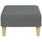 vidaXL Taburet, gri închis, 77x55x31 cm, material textil vidaXL Taburet, gri închis, 77x55x31 cm, material textil