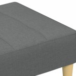 vidaXL Taburet, gri închis, 77x55x31 cm, material textil vidaXL Taburet, gri închis, 77x55x31 cm, material textil
