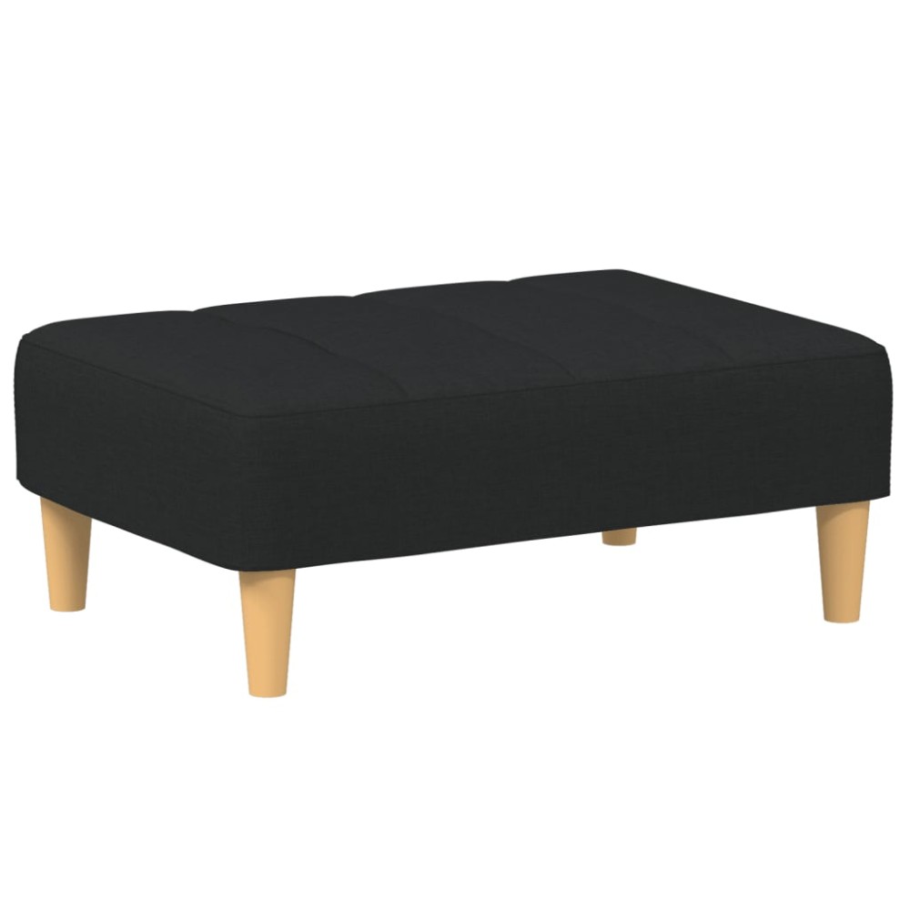 vidaXL Taburet, negru, 77x55x31 cm, material textil