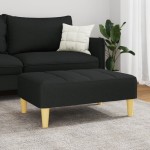 vidaXL Taburet, negru, 77x55x31 cm, material textil vidaXL Taburet, negru, 77x55x31 cm, material textil
