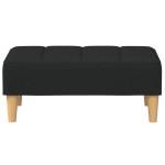 vidaXL Taburet, negru, 77x55x31 cm, material textil vidaXL Taburet, negru, 77x55x31 cm, material textil
