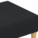 vidaXL Taburet, negru, 77x55x31 cm, material textil vidaXL Taburet, negru, 77x55x31 cm, material textil