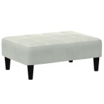 vidaXL Taburet, gri deschis, 77x55x31 cm, catifea vidaXL Taburet, gri deschis, 77x55x31 cm, catifea