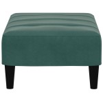 vidaXL Taburet, verde închis, 77x55x31 cm, catifea vidaXL Taburet, verde închis, 77x55x31 cm, catifea