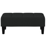 vidaXL Taburet, negru, 77x55x31 cm, catifea vidaXL Taburet, negru, 77x55x31 cm, catifea